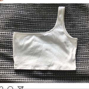 Shein 1 sleeve crop top